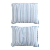 Nautica - Twin Quilt Set, Reversible Cotton Bedding with Matching Sham, Casual Home Decor for All Seasons (Coleridge Stripe Light Blue, Twin) Nautica