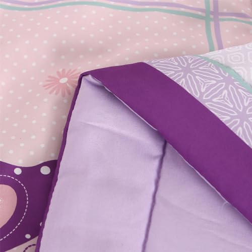 Wowelife Girl Crib Bedding Set, Butterfly Baby Girl Nursery Bedding Set, Premium Purple Baby Bedding Set, Baby Girl Cot Bed Set Include Quilted Comforter, Crib Skirt and Crib Sheet, Purple Wowelife