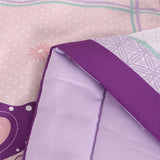 Wowelife Girl Crib Bedding Set, Butterfly Baby Girl Nursery Bedding Set, Premium Purple Baby Bedding Set, Baby Girl Cot Bed Set Include Quilted Comforter, Crib Skirt and Crib Sheet, Purple Wowelife