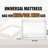 PROMORE Plastic Mattress Bag for Disposal Moving or Storage, Clear Waterproof Mattress Protector Covers - King/Cal King Size (1.5Mil) PROMORE