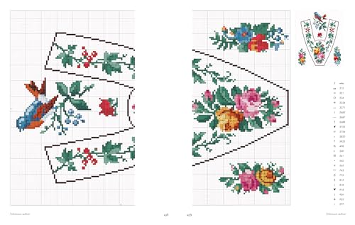 Vintage French Needlework: 300 Authentic Cross-Stitch Patterns―Flowers, Borders, and Alphabets from Antique Textiles WoodArtSupply