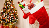 Black Duck Brand Set of 4-18" Red Velvet Stocking W/White Plush Cuff & Hanging Tag Black Duck Brand