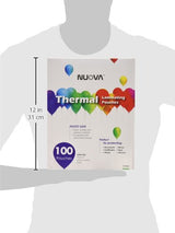 Nuova Premium Thermal Laminating Pouches 9" x 11.5", Letter Size, 3 mil, 100 Pack (LP100H) Aurora
