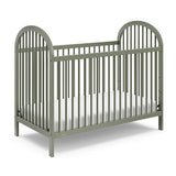 Graco Olivia 3-in-1 Convertible Crib (Olive) – GREENGUARD Gold Certified, Converts to Daybed and Toddler Bed, Fits Standard Full-Size Crib Mattress, Adjustable Mattress Height, Easy-to-Match Style Graco