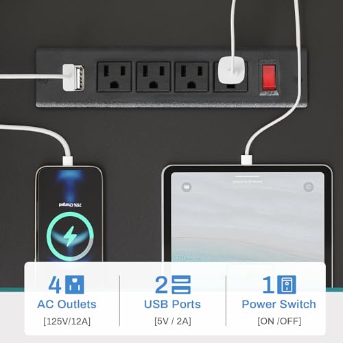 SEDETA L Shaped Gaming Desk, 51" Computer Desk with Storage Shelves, Gamer Desk with Power Outlets & LED Lights, Fabric Drawer, Monitor Stand and Hooks, Black SEDETA