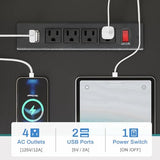 SEDETA L Shaped Gaming Desk, 51" Computer Desk with Storage Shelves, Gamer Desk with Power Outlets & LED Lights, Fabric Drawer, Monitor Stand and Hooks, Black SEDETA