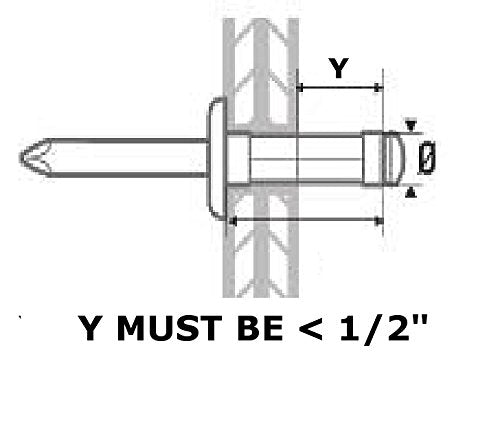 Astro Pneumatic Tool ADR14 XL Blind Rivet Adapter Kit - 1/4" Capacity Astro Pneumatic Tool