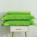 SUSYBAO Bright Green Duvet Cover Twin 100% Cotton 2 Pcs Set 1 Single Light Green Duvet Cover with Zipper Ties 1 Pillow Sham Farmhouse Neon Green Bedding Set Soft Comfortable SUSYBAO