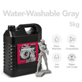 phrozen 3D Printer Water-Washable Rapid Resin, Model Gray 405nm LCD UV-Curing Photopolymer Resin for High Precision Printing, Low Odor, Non-Brittle, Easy to Print, Easy to Clean and Cure (5KG) phrozen