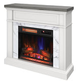 duraflame® Wall Mantel Electric Fireplace, Bright White Duraflame