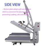 Heat Press Machine 16x24 Semi-Automatic: Auto Open Dual Platen Heat Press Machine - Large Format 110V Sublimation T-Shirt Press with Ultra-Precision Wire Tube and Teflon Technology WUMSTOT