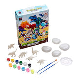 Fun Express DIY Glow in The Dark Dinosaur Sculpture and Rock Painting Kit for Kids, All in One Kids Craft Kit, Birthday and Everday Gifts, Great for Creative Acitivity for Home and School Fun Express