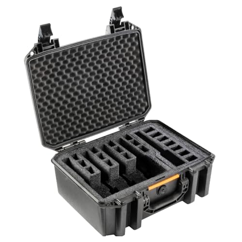 Pelican Vault V300-5 Pistol and 19 Magazine Pre-Cut Foam Gun Case (Black)