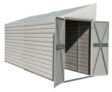 Arrow Yardsaver Compact Galvanized Steel Storage Shed with Pent Roof, 4' x 10' Arrow