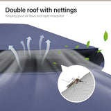 LAUSAINT HOME Outdoor Patio Gazebo 10'x13' with Expansion Bolts, Heavy Duty Gazebos Shelter Party Tent with Double Roofs, Mosquito Nettings and Privacy Screens for Backyard, Garden, Lawn, Elegant Blue LAUSAINT HOME