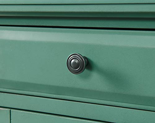 Martin Svensson Home Elegant Power Chairside End Table, 24 in x 16 in x 25 in, Antique Teal Martin Svensson Home