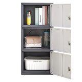 iCHENGGD 3 Door Metal Locker Steel Storage Cabinet, Office Storage Lockers for Employees, Vertical Metal Cabinets for Home,Office,School,Room Storage Organizer iCHENGGD