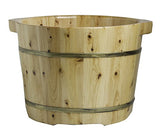 ALFI brand AB6604 15-Inch Solid Cedar Wood Foot Soaking Barrel Bucket with Matching Spoon ALFI brand