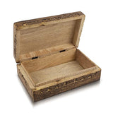 Great Birthday Gift Ideas Handmade Decorative Wooden Jewelry Box Jewelry Organizer Keepsake Box Treasure Chest Trinket Holder Watch Box Storage Lock The Great Indian Bazaar