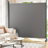 Yettsoy 6FT Extra Thick Single Panel Room Divider, Heavy Duty Privacy Partition Screen Wall Divider for Room Separation, Freestanding 71" W Room Divider Panel for Dorm Studio Office, Grey Yettsoy