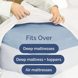 Extra Deep Queen 400 Thread Count Cotton Fitted Sheet - Hotel Luxury Single Fitted Sheet Only - Easily Fits 18" to 24" Mattress - Soft, Wrinkle Free, Breathable and Comfy - Extra Deep Pockets - White CGK Unlimited
