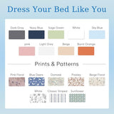 JSD 100% Cotton Sheet Set Twin, Dusty Pink Sateen Sheets 300 Thread Count, Soft Breathable Bed Sheets Deep Pocket JSD
