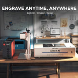OMTech 30W MOPA Fiber Laser Marking Machine with LightBurn, High-Speed Metal Laser Engraver, 7x7 Inch Work Area, Color Marking for Metal Jewelry, Aluminum, Stainless Steel, and More OMTech