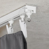 RYB HOME Room Divider Curtain Set with Ceiling Track, Privacy Blackout Thermal Insulated Curtains for Bedroom/Living Room/Basement/Patio/Sliding Glass Door, W100 x L84, Grey, 1 Panel RYB HOME