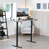VIVO Electric Single Motor Standing Desk Frame for 41 to 74 in Table Tops, Memory Height Adjustment, Frame Only, Black, DESK-E151EB VIVO