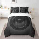 Feelyou Twin Size Speaker Comforter Set, 7 Pieces Lightweight Cool Minimalist Bedding Sets, 3D Pattern Bed in a Bag with Comforter, Sheets, Pillowcases & Shams Feelyou