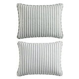 Stone Cottage - Twin Quilt Set, Reversible Cotton Bedding with Matching Shams, Striped Ideal Bedding Set (Willow Way Green, Twin) Stone Cottage