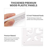 ANMINY 12 PCS Hanging Room Divider Decorative Thick Wall Screen Panels Floral Carving Pattern Hollow Out Design for Bedroom Living Dining Room Kitchen Office Restaurant Home Hotel Decor - White Flower ANMINY