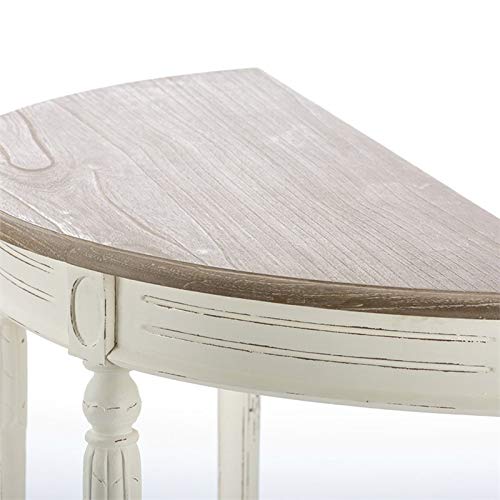 Baxton Studio Vologne Traditional Wood French Console Table, White Baxton Studio