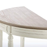 Baxton Studio Vologne Traditional Wood French Console Table, White Baxton Studio
