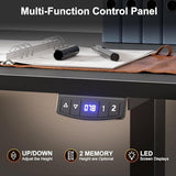 Korfile L Shaped Electric Standing Desk,63 Inch Adjustable Height Sit to Stand Corner Desk with Memory Presets, Reversible Computer Table for Home Office, Work and Study, Black Korfile