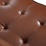 Christopher Knight Home Malinta Sofas, Cognac Brown + Espresso Christopher Knight Home