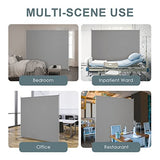 RANTILA Single Large Panel Room Divider, Privacy Screen for Office, Partition Separators, Freestanding Divider 71''W x 69.5''H, Grey RANTILA