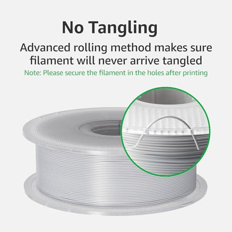 Bambu Lab Genuine Filament, 1.75mm PLA Wire Diameter Accuracy +/- 0.03 mm, RFID Included, No Mess Setup, Tangle-Free, with Genuine Reusable Spool, 1kg Black BAMBULAB
