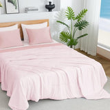 BEAUTEX Cooling Comforter Queen Size - Double Sided Cool Blanket for Hot Sleepers and Night Sweats, Q-Max>0.45, Breathable Lightweight Silky Summer Ice Blankets for All Season (Pink, 90" x 90") BEAUTEX