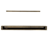 Country Living Wood Fireplace Mantel Shelf - Stockbridge 60 Inch Beach Sand Finish | Rustic Distressed Pine Beam with Hand-Hewn Details; for Fireplaces, Hearths & Décor Country Living