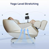 Lifevibe VAT Massage Chair Full Body VibroAcoustic Sonic Wave, SL-Track Zero Gravity Recliner with 25 Auto Modes, Smart Body Scan, Extendable Footrest, Reading Lamp, White Lifevibe
