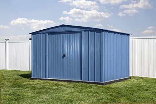 Arrow Classic Steel Storage Shed, 10x8, Blue Grey Arrow