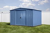 Arrow Classic Steel Storage Shed, 10x8, Blue Grey Arrow