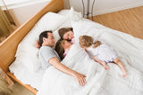Crescent Bedding Twin White Fitted Sheet Only - Soft & Comfy 100% Cotton (Twin, White) DESTINY CRESCENT BEDDING