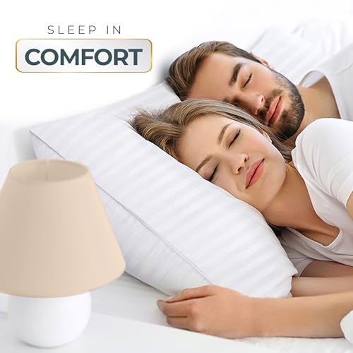 Utopia Bedding Bed Pillows for Sleeping Queen Size (White), Set of 2, Down Alternative Pillow for Sleeping, Cooling Hotel Quality Pillow Set for Back, Stomach or Side Sleepers Utopia Bedding