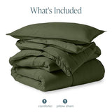 Bare Home Comforter Set - Ultra-Soft - Goose Down Alternative - Premium 1800 Series - All Season Warmth (Twin/Twin XL, Cypress Green) Bare Home