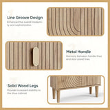 Morwdxef Shoe Cabinet Storage for Entryway with 2 Flip Drawers, Narrow Shoe Cabinet for Entryway, Hidden Slim Shoe Organizer Rack Cabinet (Natural, 23.6" W) Morwdxef