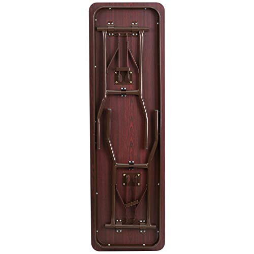 Flash Furniture Floyd 5-Foot High Pressure Mahogany Laminate Folding Training Table, 18 in (W)x 60 in D x 30 in H Flash Furniture