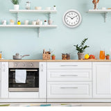 Bulova C4865 Night Vision Lighted Dial Wall Clock, 10", White Bulova