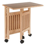 Winsome Mission 2-Shelf Wood Mobile Printer Stand, Brown (81628) Winsome